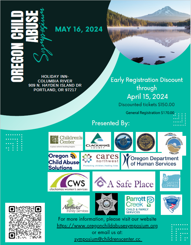 EARLY REGISTRATION DEADLINE APRIL 15 Oregon Child Abuse Symposium early-registration-deadline-april-15-oregon-child-abuse-symposium